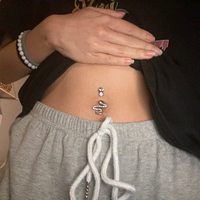 Piercing de nombril unisexe en acier inoxydable 316L plaqué or avec zircon, bijou de corps pour fiançailles, mariage, fête, cadeau
