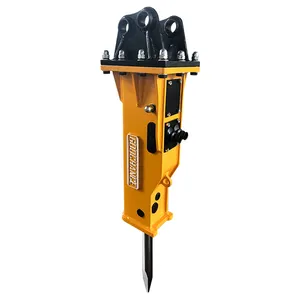 2023 Escavadeira Attachment Jack Hammer GCB40 SB10 Box silêncio tipo Martelo Hidráulico para Mini escavadeira