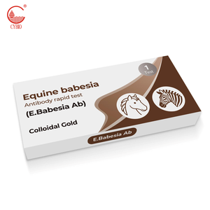 Kit rapide certifié ISO13485 pour la détection des anticorps Babesia équine <span class=keywords><strong>de</strong></span> haute précision, E.Babesia Ab Colloidal Gold, 1 test ou 25 tests - Product Image 2
