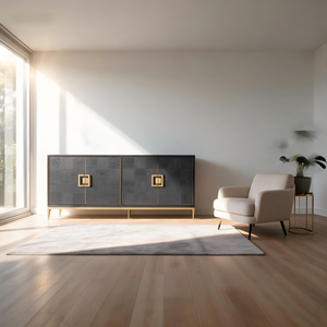 Oak Floor Antique Dining Side Cabinet Dining Room Living Room 4-door Cabinet Home Furniture Bedroom Furniture <b>Kitchen</b> Furniture - Product Image 5
