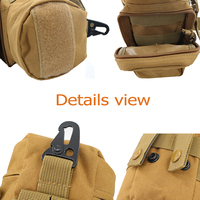 Offre Spéciale tactique 1L hydratation Sling Cross Body Molle sac porte-bouteille d'eau pochette de transport avec fermeture à glissière