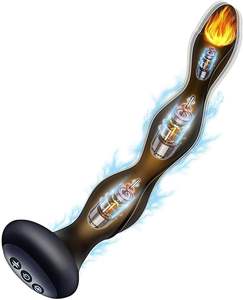 Giocattoli per adulti perline anali con Estim Shock Heat 50 gioco multiplo prostatico massaggiatore vibrante per adulti - Product Image 1