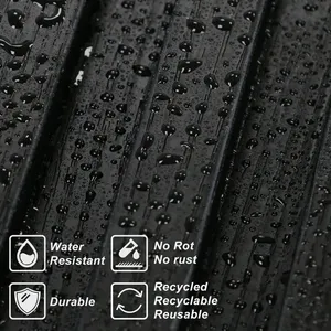 Panneaux de bardage WPC modernes personnalisés pour salle de sport domestique et salle de bain - Panneaux muraux et de plafond extérieurs/intérieurs imperméables et ignifuges - Product Image 3