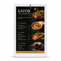 Kiosque d'affichage numérique, écran tactile LCD de 15,6 pouces, affichage publicitaire, ordinateur de bureau Android pour restaurant, commerce de détail