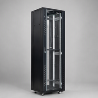 Armoire réseau standard 15U/22U/27U/32U/36U/42U en acier laminé à froid pour salle serveur, avec gestion des câbles et amplificateur de puissance en stock