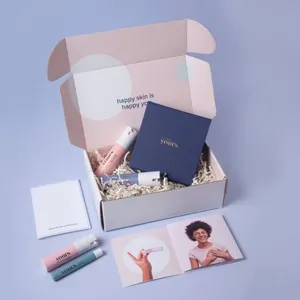 Promo Uptodate Luxury Boxycharm Itembeauty Skin Box Custom Design Logo Corrugated Paper Packaging Gift Box Boite cadeau