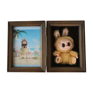 Marco de Madera Moderno <span class=keywords><strong>3D</strong></span> Plegable para Fotos y Recuerdos, Exhibición de Pared o Sobremesa - Deep Art - Product Image 1