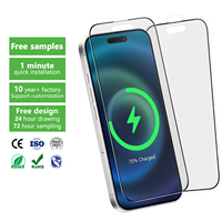 Protecteur d'écran en verre trempé de téléphone mat anti-éblouissement personnalisé anti-empreintes digitales de haute qualité pour Iphone 15 16 Pro Max