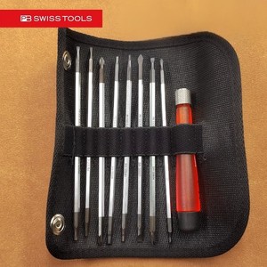Swiss Tools Precision Electronic <b>Screwdriver</b> <b>Set</b> Pb 510 511 513 515 Industrial Grade 7 Piece With Red Handle - Product Image 4