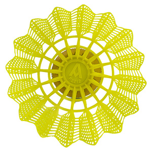 Agnite Nylon Shuttlecocks F2212 White Yellow 6pcs Per Tube Practice Badminton Balls Durable Flight Stable - Product Image 3