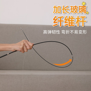 Bâton télescopique extra-long de 1,8 mètre à quatre sections pour chat, jouet pour chat, longue perche avec têtes interchangeables, jouet d'auto-entretenissement - Product Image 4