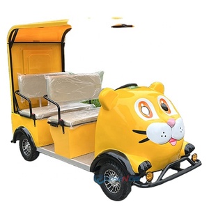 CE Zhenda Brand 4 Seats Electric Sightseeing Bugggy New Tourist Bus Cartoon Shuttle Car Henan Origin - Product Image 1