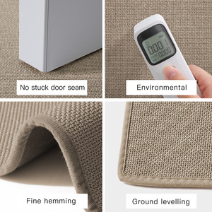 Tapis de porte rectangulaire antidérapant en fibre de polyester pour salon, entrée, motif Paisley - Product Image 4