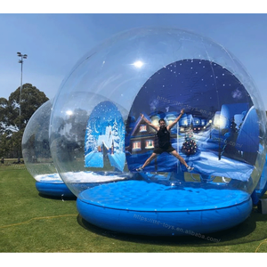 사용자 정의 가능한 2m/3m/4m 직경 풍선 크리스마스 스노우 글로브 볼 투명 사진 부스 핫 세일 - Product Image 5