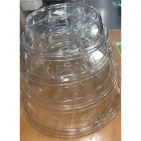 Couvre-aliments en plastique multicouche empilable, neuf, pour la conservation de la chaleur des aliments en hiver, transparent, écologique, compatible lave-vaisselle
