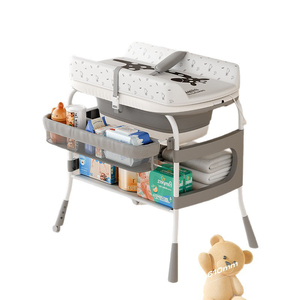 <span class=keywords><strong>Cambiador</strong></span> de Bebé Móvil Multifuncional con Almacenamiento, Estación de Cambio de Pañales para Uso en Guarderías - Product Image 1