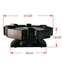 BOTAI professionnel lumière principale mobile 3W RGB Laser + 30W faisceau LED blanc chaud et stroboscope 325 LED pour parcs à thème