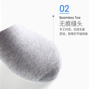 Men's Ankle Socks Solid Color Cotton Elastic Cuff Low Cut For Casual Sports Wear - Product Image 3