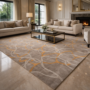 Tapis en laine fait main de luxe, tufté à la main, grande taille, pour salon, chambre à coucher, décoration de sol - Product Image 6