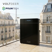 Système solaire tout-en-un 5120Wh pour balcon, stockage d'énergie 2400W, prêt à l'emploi, stock UE, pylon