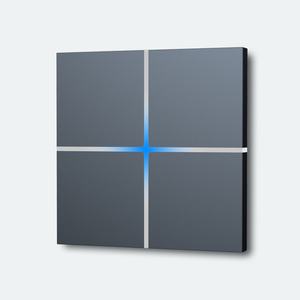 Panneau lumineux intelligent KNX Eastkame Black <span class=keywords><strong>Power</strong></span>, tactile intégral, 4 gangs, 1000W, interrupteur mural de luxe en aluminium, IP20, garantie 3 ans - Product Image 4