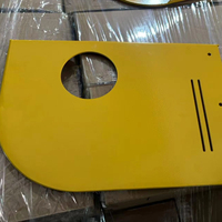 Pièces de fabrication en tôle chromée en acier inoxydable avec revêtement en poudre personnalisé OEM, équipement industriel de protection en métal