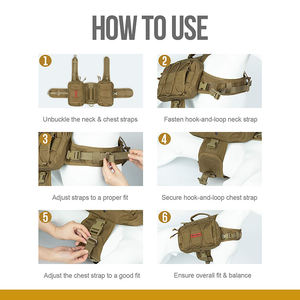 Açık seyahat yansıtıcı naylon yürüyüş sırt çantası demeti köpek çeviklik eyer çantası ayarlanabilir boyutu büyük kapasiteli - Product Image 6