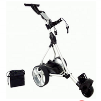 Carrello da Golf Elettrico Telecomandato in Alluminio - Design Leggero a 3 Ruote con Batteria agli Ioni di Litio, Autonomia di 20KM e Capacità di 36 Buche