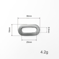 Œillet ovale en aluminium, œillet métallique à trou oblong, accessoires de quincaillerie pour sac à main, sac à dos, sangle de bagage