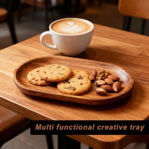 Bandeja <span class=keywords><strong>y</strong></span> Plato Ovalado de Madera de Mango Ecológico para Servir en Fiestas, Charcutería, <span class=keywords><strong>Queso</strong></span>, Sushi, Frutas, Postres, Aperitivos - Product Image 3