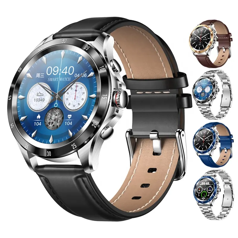 2023 Men's Sports NX1 Smart Watch BT Calling 1.32'' Body Temperature Blood Pressure Oxygen Monitoring IP68 Waterproof Smartwatch