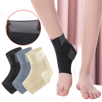 Attelle de cheville de sport avec logo OEM Protecteur de cheville de football Sangle de compression en nylon Ceinture Bandage élastique noir Support de cheville de gymnastique sportive