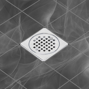 Siphon de douche chromé sans joint avec grille de vidange Mission de 4 pouces, incluant un collier de réglage de hauteur et un anneau pour plaque Kerdi - Product Image 6