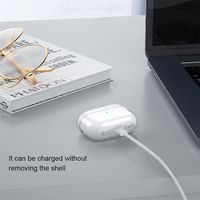 Nouvel étui de charge de protection en TPU souple anti-chute transparent pour Air Pods Pro Crystal Clear Cover