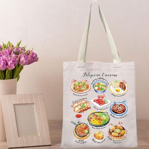 Borsa Tote BWWKTOP Cucina Filippina, Regali da Viaggio Filippine, Borsa a Tracolla Cultura Filippina, Regalo per Vacanze Filippine - Product Image 5