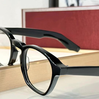 Lunettes de haute qualité avec monture noire, monture de lunettes de luxe tendance, taille 44-25-145