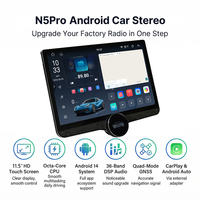 LODARK N5Pro Radio para Auto con Pantalla QLED de 11.5 Pulgadas, Android 14, UIS7865, CarPlay Inalámbrico, Android Auto, BT5.0, 36EQ, DSP, Navegación