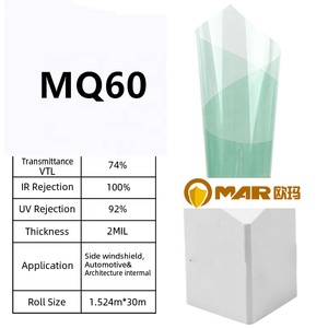 <span class=keywords><strong>Película</strong></span> de Tinte Solar para Ventanas de Automóviles Nano PET, Bloqueo de Rayos UV del 100%, 2 Mil, Garantía de 8 Años, Serie MQ de Alta Claridad en Rollo - Product Image 3