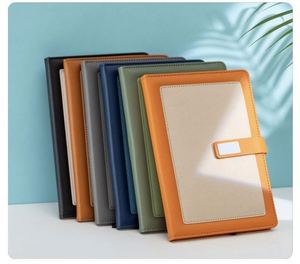 Wholesale Promotional Luxury Notebook <b>Journal</b> for Gift Custom Business Diary Blue PU Leather Notepad Corporate Gift Set With Pen - Product Image 6