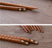1 paire de baguettes en bois japonaises/Cassia siamea, coquille de tortue, baguettes à ongles, style nordique