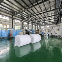 Ligne de production d'ouate de polyester Quilting Making Machine Machine de collage thermique d'ouate sans colle
