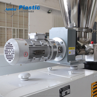 Machine d'extrusion de plastique à double vis conique Andaz, machine d'extrusion de panneaux en PVC WPC