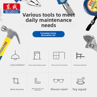 Juego de Herramientas Manuales Dongcheng Shunfa para Decoración del Hogar, Multifuncional, para Reparaciones de Madera, con Sockets y Herramientas de Mano Combinadas