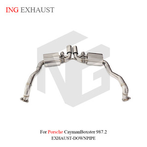 Sistema de Escape de Acero Inoxidable Valvetronic Catback con Doble Salida para <span class=keywords><strong>Porsche</strong></span> <span class=keywords><strong>Cayman</strong></span>/Boxster 987.2, Directo de Fábrica ING - Product Image 2