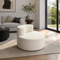 Fauteuil de détente sous vide pour salon, hôtel et appartement, forme de noix de cajou, coussin moelleux, tissu facile à nettoyer