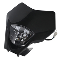 Ensemble de phares LED MIANA GasGas EC250 EC300 EC350, aluminium CNC 6061, plastique PP noir, Enduro Racing 2024 2025 2026