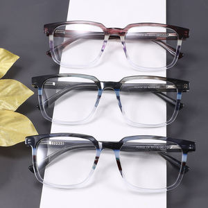 P23032 Clássico Retângulo quadrado Transparente Premium Homens Acetato Quadros para Óculos - Product Image 6