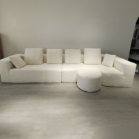 Juego de Sofás Modulares Comprimidos al Vacío, Modernos, de Tela Rosa para Sala de Estar, de Alta Calidad, Venta al Por Mayor