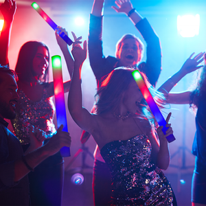 Hot Selling 40cm RGB Flashing <strong>High</strong> <strong>Quality</strong> Multi Color Led <strong>Light</strong> up Foam Branded Glow <strong>Stick</strong> for Wedding Concert Club