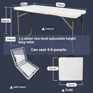 <span class=keywords><strong>Table</strong></span> pliante en fer de haute qualité pour le <span class=keywords><strong>camping</strong></span> et les événements en plein air, design léger et portable, construction durable - Product Image 2